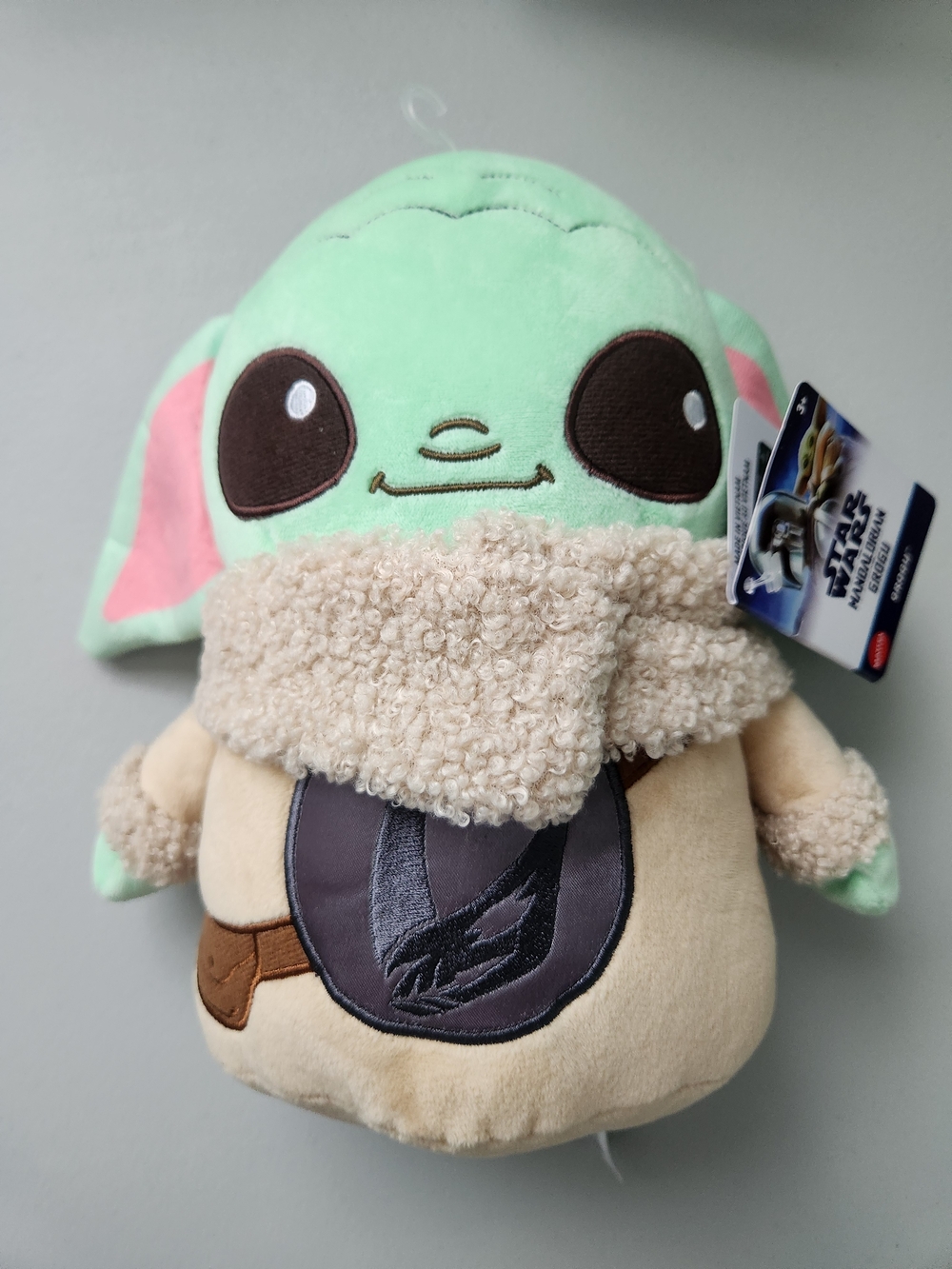 Disney Grogu Plush Toy - Mint Green, Pink, Brown, Cream
